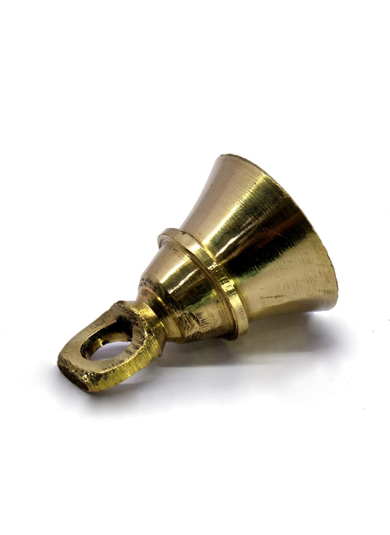 ESPLANADE eSplanade Brass Pooja Mandir Decorative Bells Pack of 10 2 Inches Golden  - Image 3