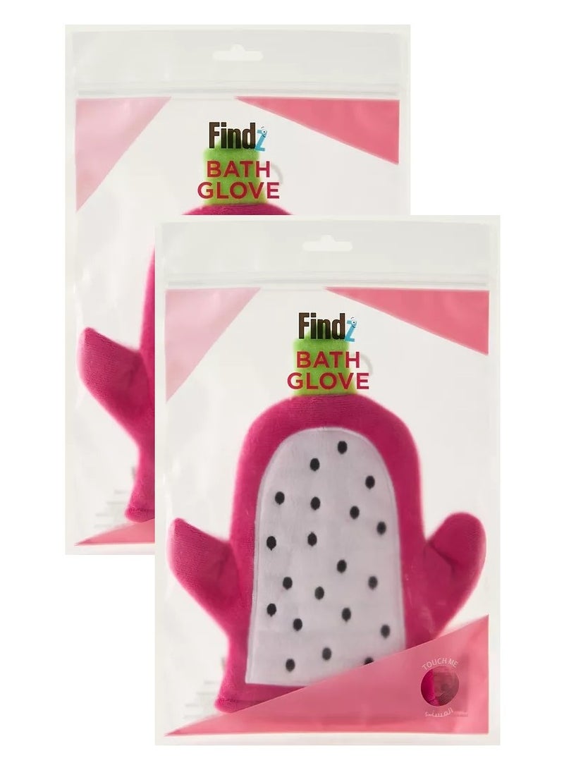 Findz Two Pieces of Bath Glove 