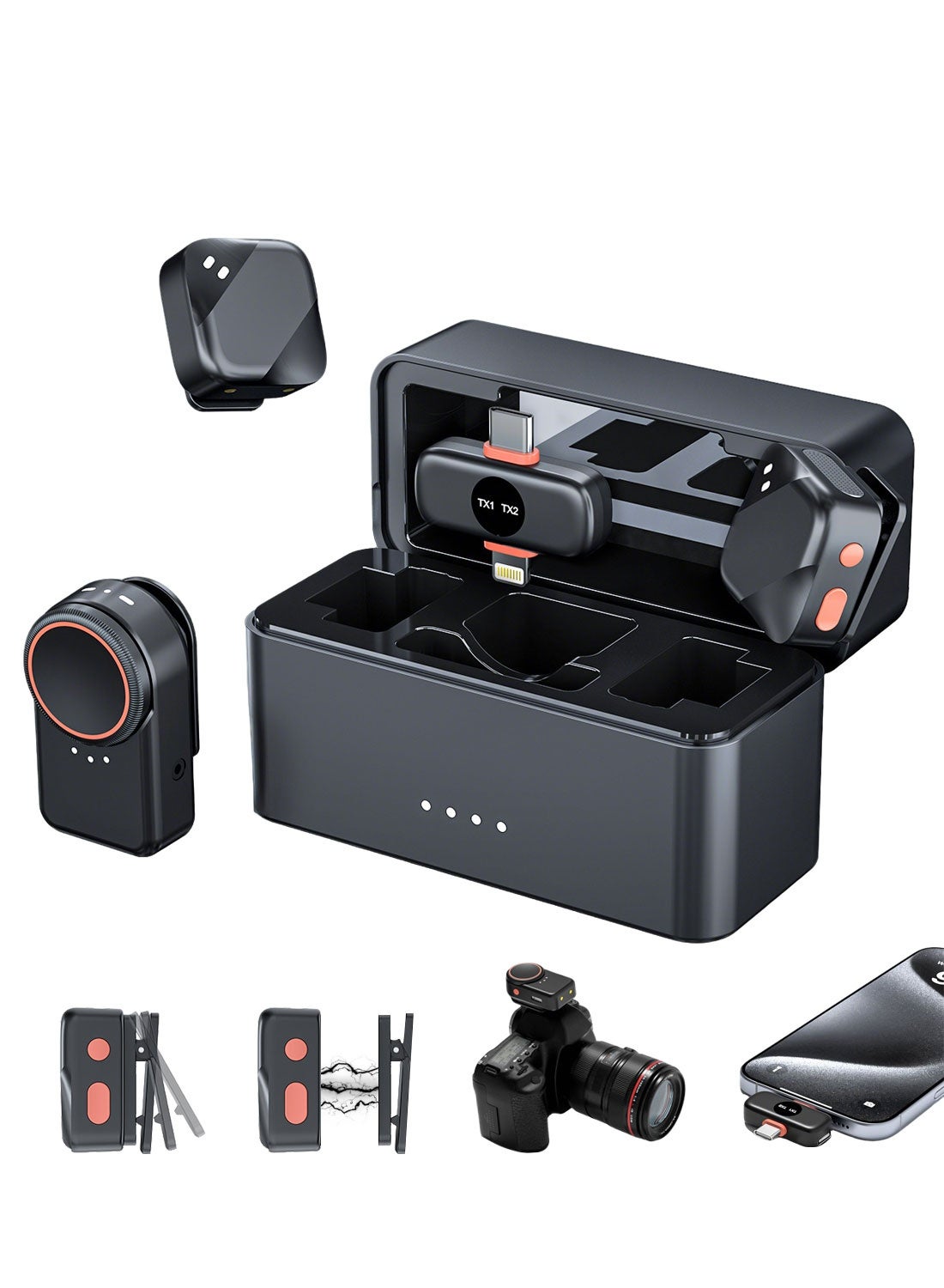 LUCKIER LUCKIER Portable Wireless Lavalier Microphone ZE2B2EE2006F2B31BF634Z