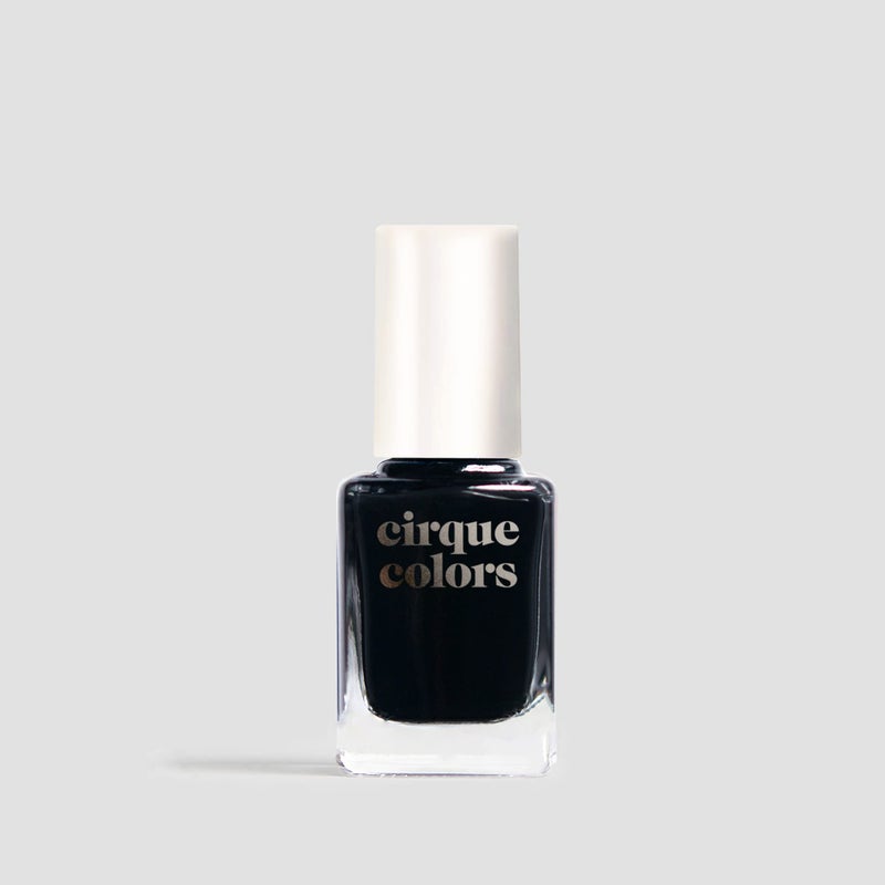 Cirque Colors Creme Nail Polish - Memento Mori - Best Black - 0.37 fl. oz. (11 ml) - Vegan, Cruelty-Free, Non-Toxic Formula - Image 1