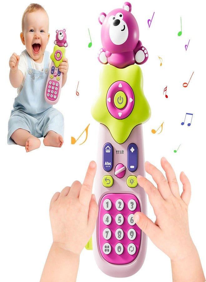 weirtoya Baby Remote Control Toys for 1 Year Old with ABC/Number Learning, Music & Realistic Lights Phone Remote Toy for Baby Musical Toys for 6 Month+, BPA Free, Black - Image 1