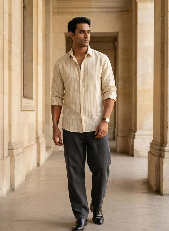 ترولوم Men Comfort Striped Casual Shirt