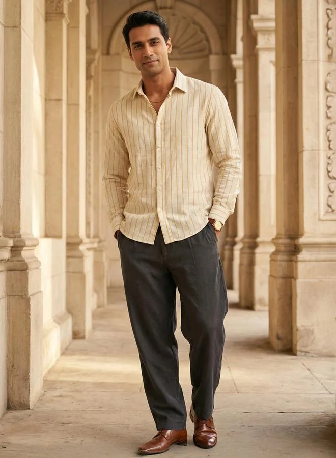 ترولوم Men Comfort Striped Casual Shirt