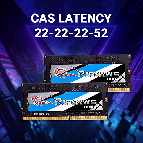 G.SKILL Ripjaws 8GB (1 * 8GB) DDR4 3200MHz CL22-22-22 1.20V SO-DIMM Laptop Memory RAM - F4-3200C22S-8GRS - Image 5