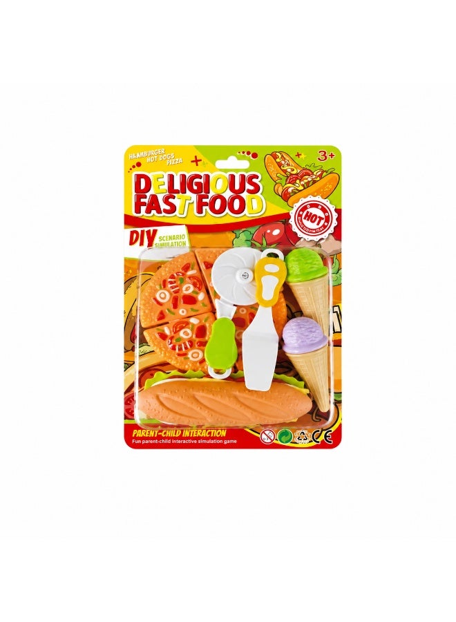 SUCTION PLATE PLAY BURGER PIZZA COMBO