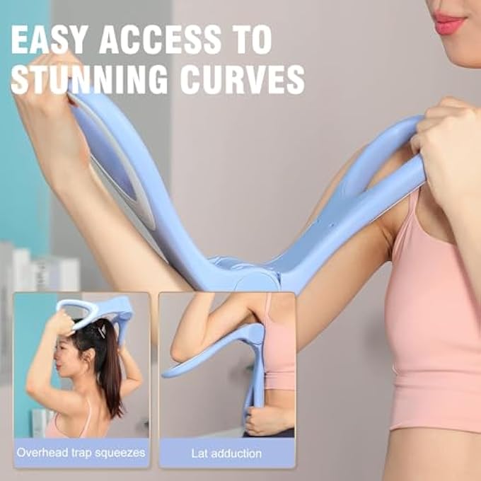 rayihni مدرب الفخذين، جهاز كيجل برو، صالة رياضية محمولة 5 في 1، معدات تدريب العضلات، لتقوية الفخذين، الوركين، الذراعين ونحت المؤخرة، مدرب تنحيف على شكل S للرجال والنساء (أزرق) - Image 4