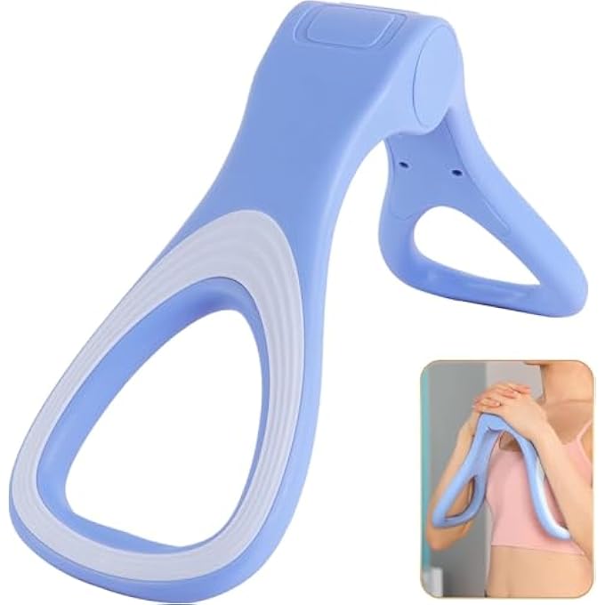 rayihni مدرب الفخذين، جهاز كيجل برو، صالة رياضية محمولة 5 في 1، معدات تدريب العضلات، لتقوية الفخذين، الوركين، الذراعين ونحت المؤخرة، مدرب تنحيف على شكل S للرجال والنساء (أزرق) - Image 2