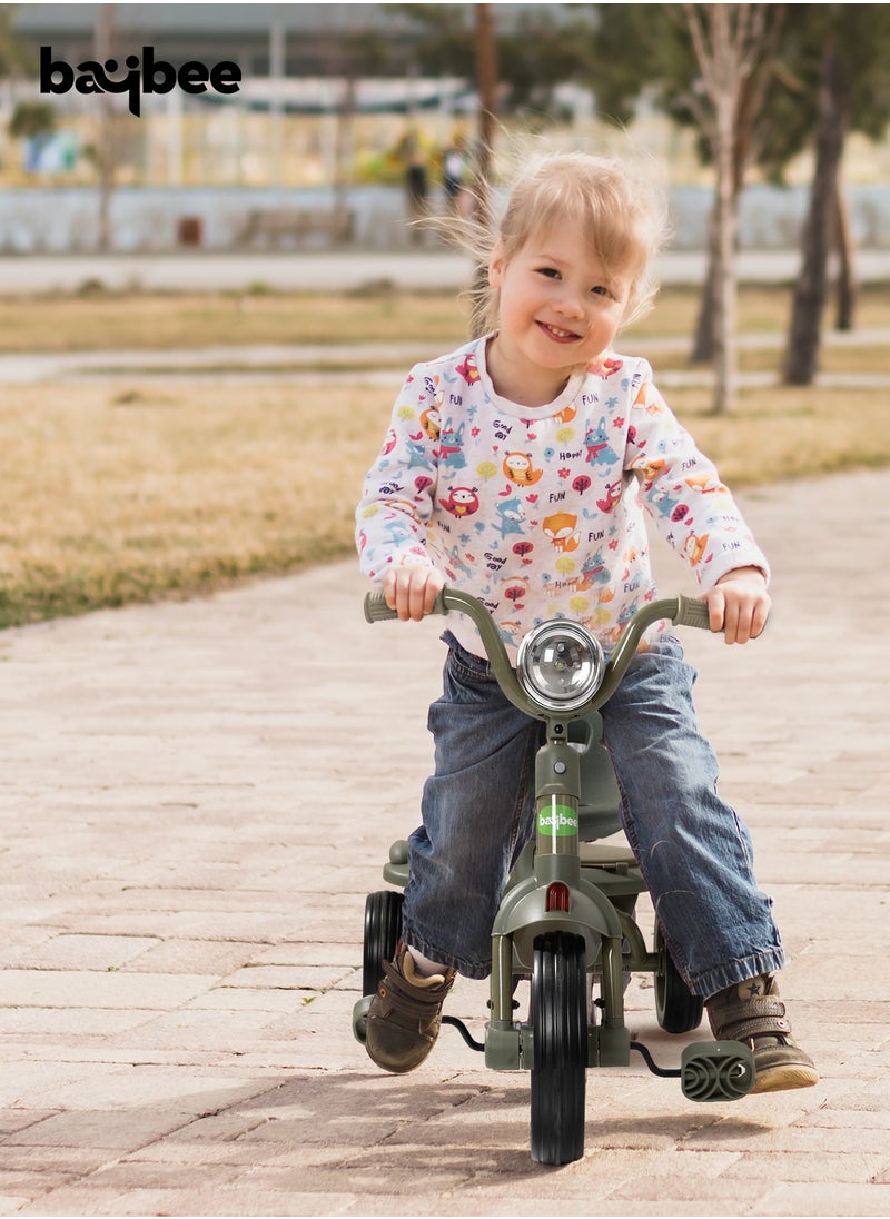 BAYBEE - Flyer Tricycle for Kids Toddler Foldable Tricycle with Back Stroge & Head light for 2 to 5 Years Boys and Girls Kids Trike - Image 1