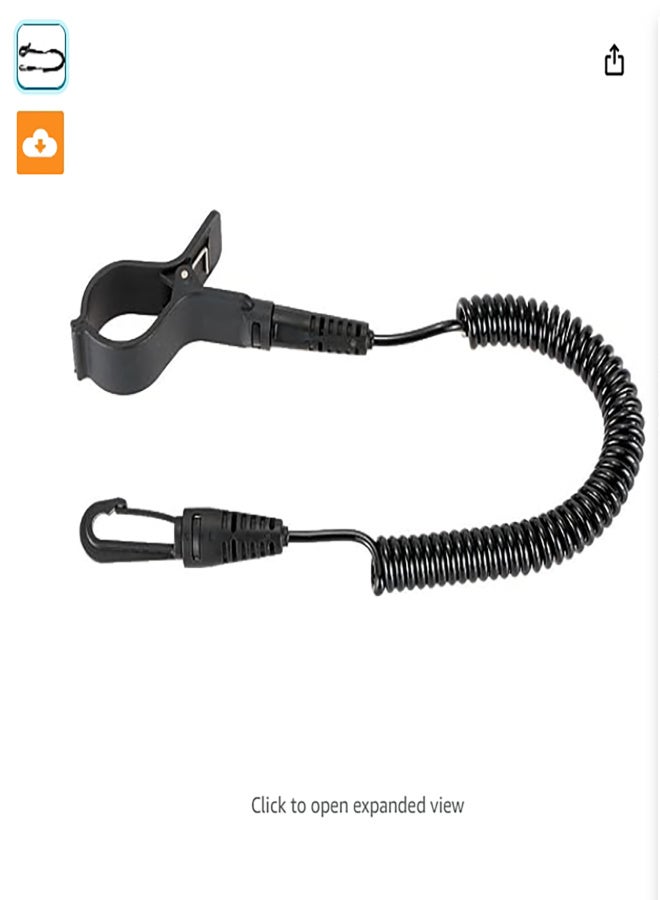 1pcs Paddle Leash Elastic Kayak Canoe Safety Rod Leash Kayak Accessory Stretch to 1.9M - Image 2