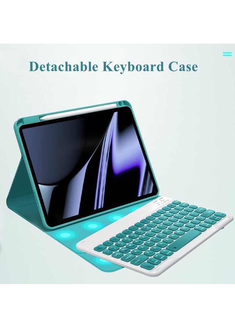 JAJEEK - Keyboard Case for iPad 10.2 Inch 9th, 8th, 7th Generation – Magnetically Detachable Wireless Keyboard with Pencil Holder for iPad 9, iPad 8, iPad 7, iPad Air 3, iPad Pro 10.5 – Black - Image 1