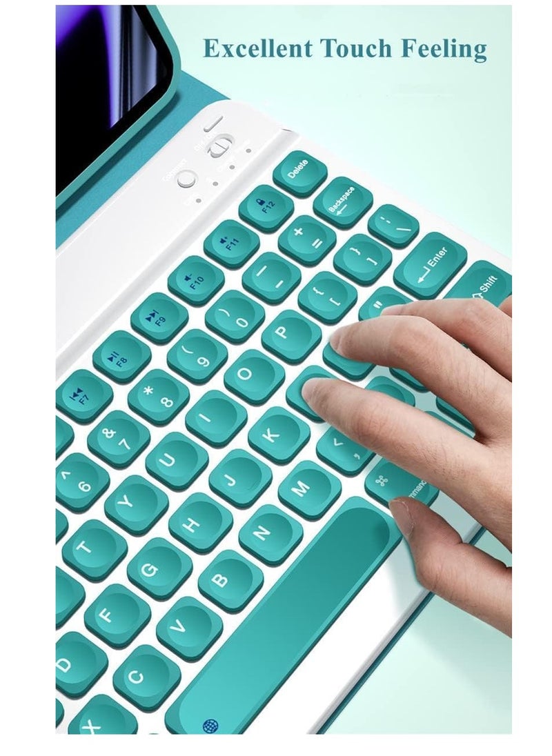 JAJEEK - Keyboard Case for iPad 10.2 Inch 9th, 8th, 7th Generation – Magnetically Detachable Wireless Keyboard with Pencil Holder for iPad 9, iPad 8, iPad 7, iPad Air 3, iPad Pro 10.5 – Black - Image 1