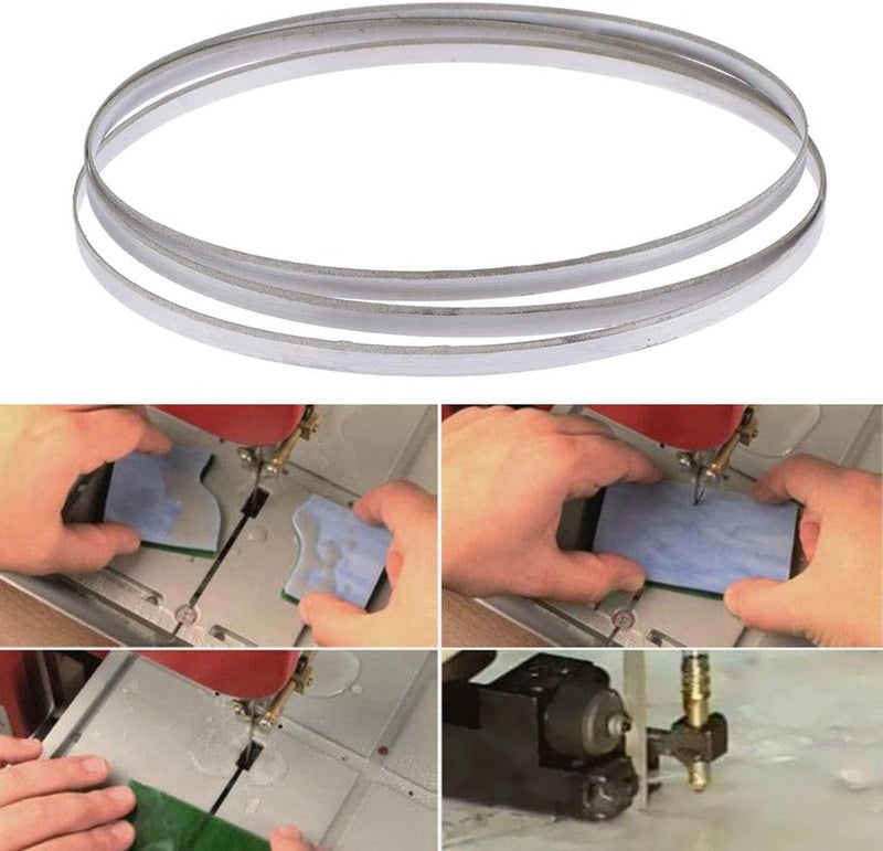 klarako 59.5" x 1/4" Band Saw Blade Diamond Coated Replacement Blade Fits Most 9'' Band Saw Custom For Wet Cutting On Crystal Jade Stained Glass Rhinestone - Image 3