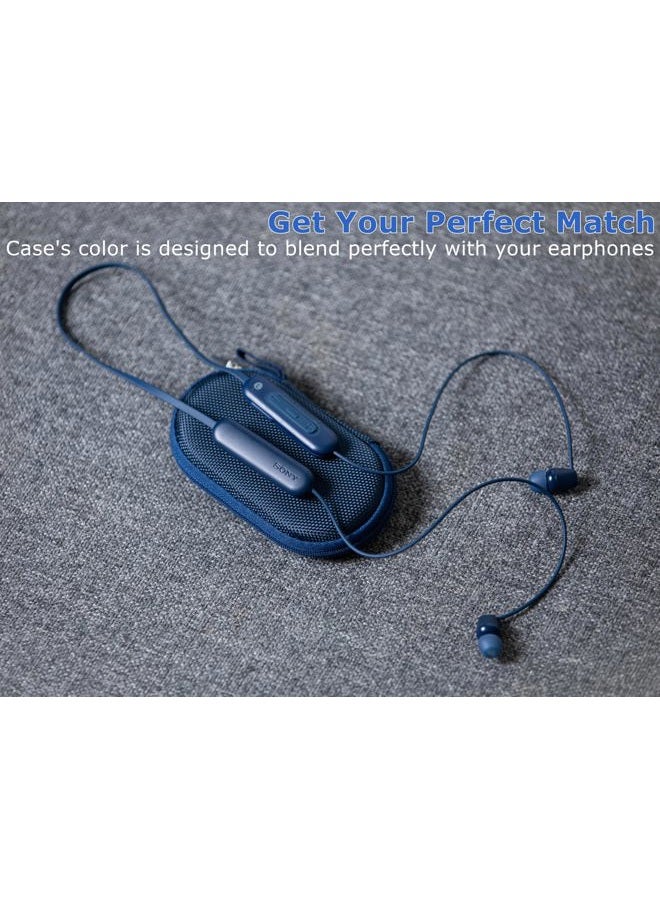 Ginsco Mini-Portable Case for Beats Flex Wireless Earbuds with Built-in Microphone Earphones, for Sony WI-C100 Wireless in-Ear Bluetooth Headphones Travel Pocket Hard Shell Case for Earphones - Image 4