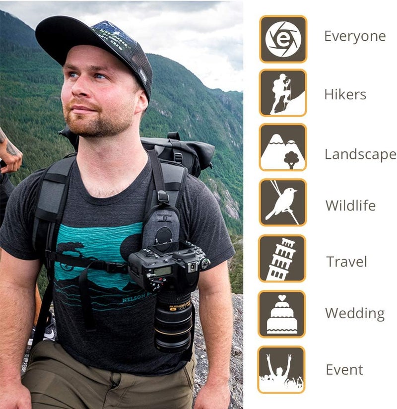 COTTON Carrier CCS G3 Camera Harness System for One Camera, Grey, CCS G3 Strapshot - Image 4