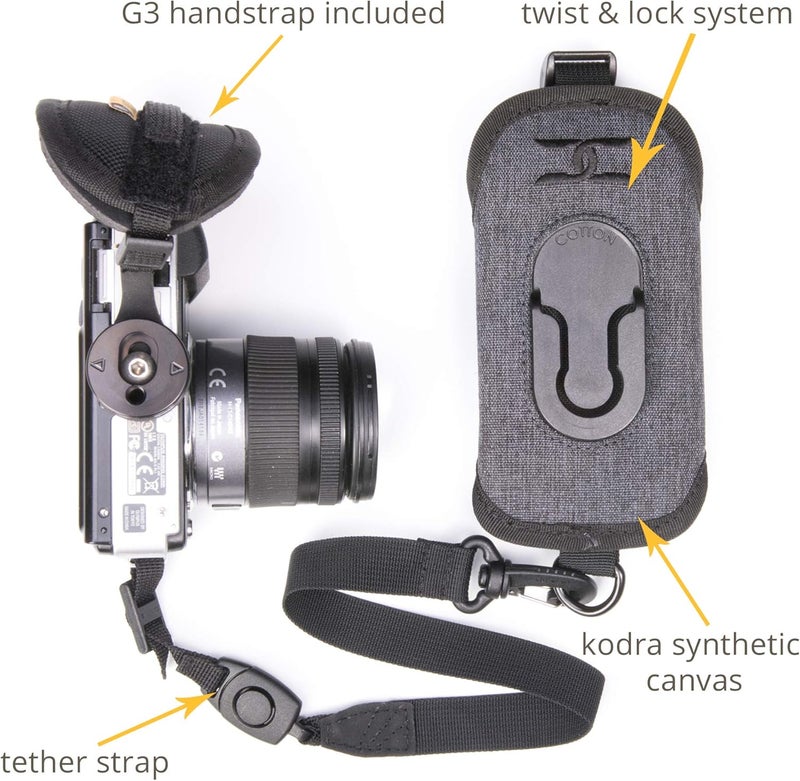 COTTON Carrier CCS G3 Camera Harness System for One Camera, Grey, CCS G3 Strapshot - Image 2