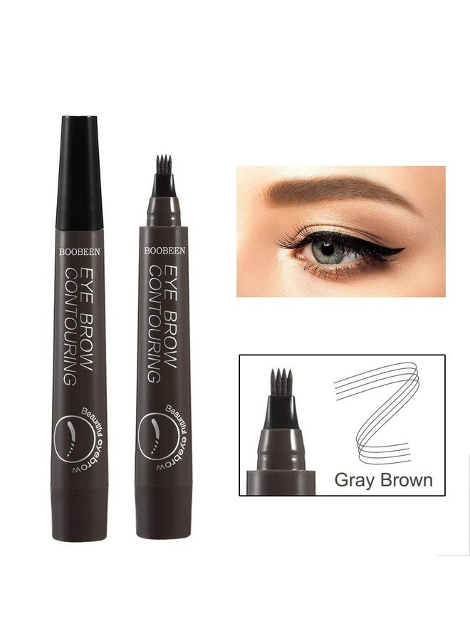 Boobeen Waterproof Eyebrow Pen - Microblading Eyebrow Pencil With A Micro-Fork Tip Applicator - Creates Natural Looking Brows Makeup Effortlessly - Image 2