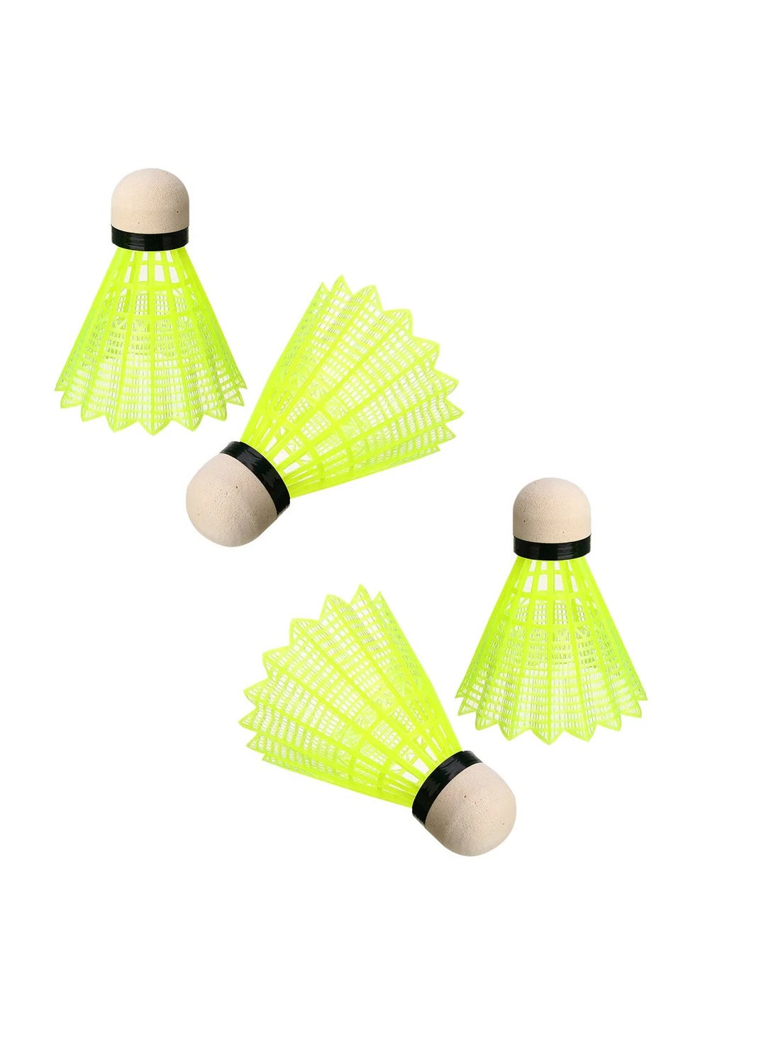 Nylon LED Badminton Shuttlecocks With Great Stability And Durability Shuttle For Indoor Outdoor Sports Fitness Game Assorted 