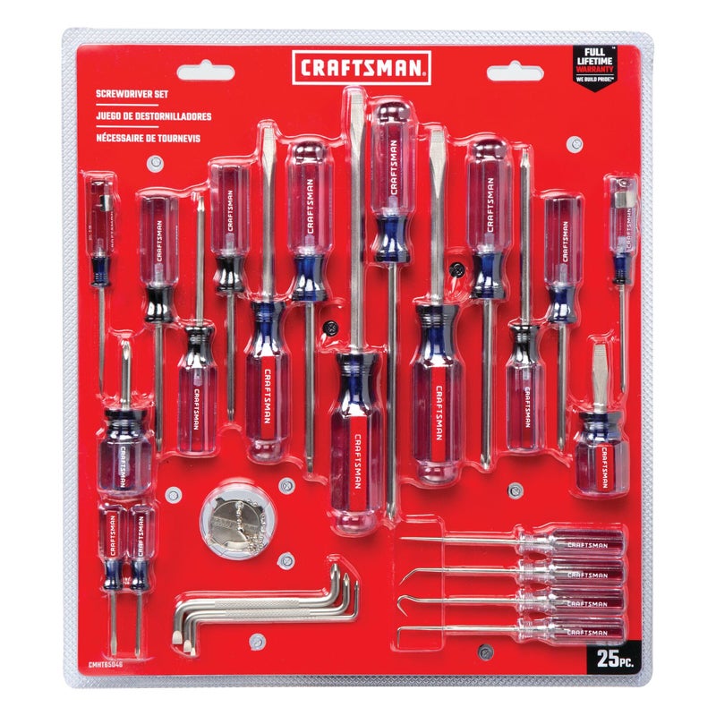 CRAFTSMAN Screwdriver Set, Assorted, 25-Piece (CMHT65046) - Image 2