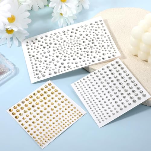 BharatBazaar 446Pcs Nose Pin Without Piercing, Fake Piercings Stick On, Fake Eyebrow Piercing and Fake Lip Piercing, DIY Face Jewelry for Casual Fashion Styling - Image 4
