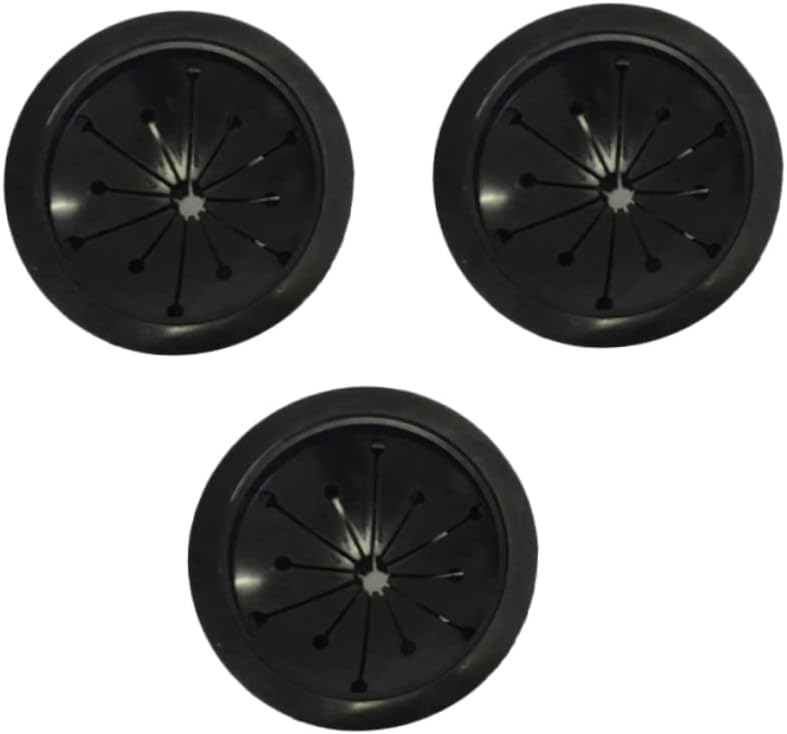 Ciieeo 3 قطع خاتم مطاطي أسود ختم الحلقة حامي ضد الرش لمعالج النفايات طاحونة سهلة التركيب - Image 1