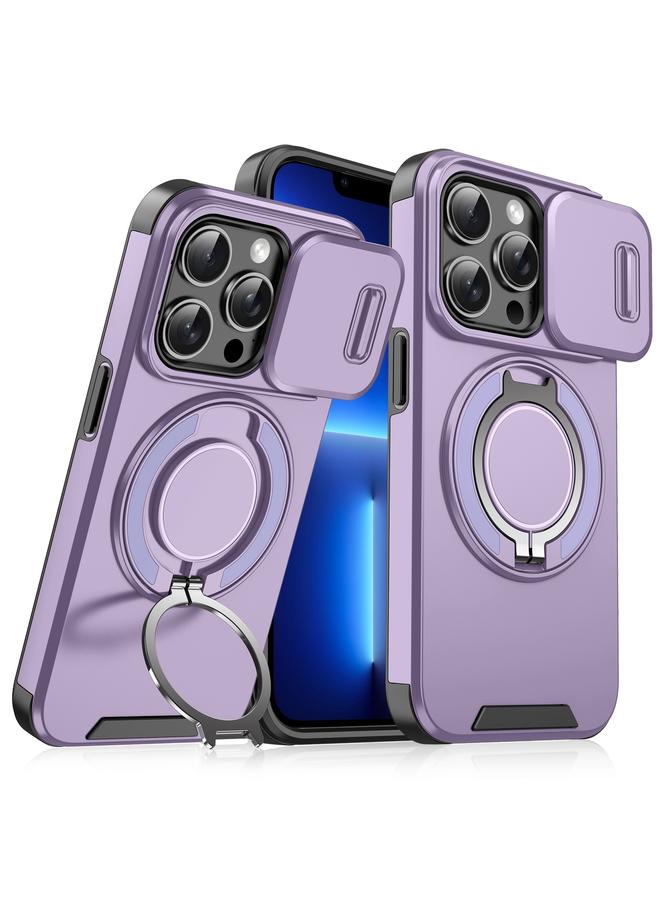 Zaboon Case For iPhone 13 Pro Sliding Camshield Ring Holder Phone Case - Image 1