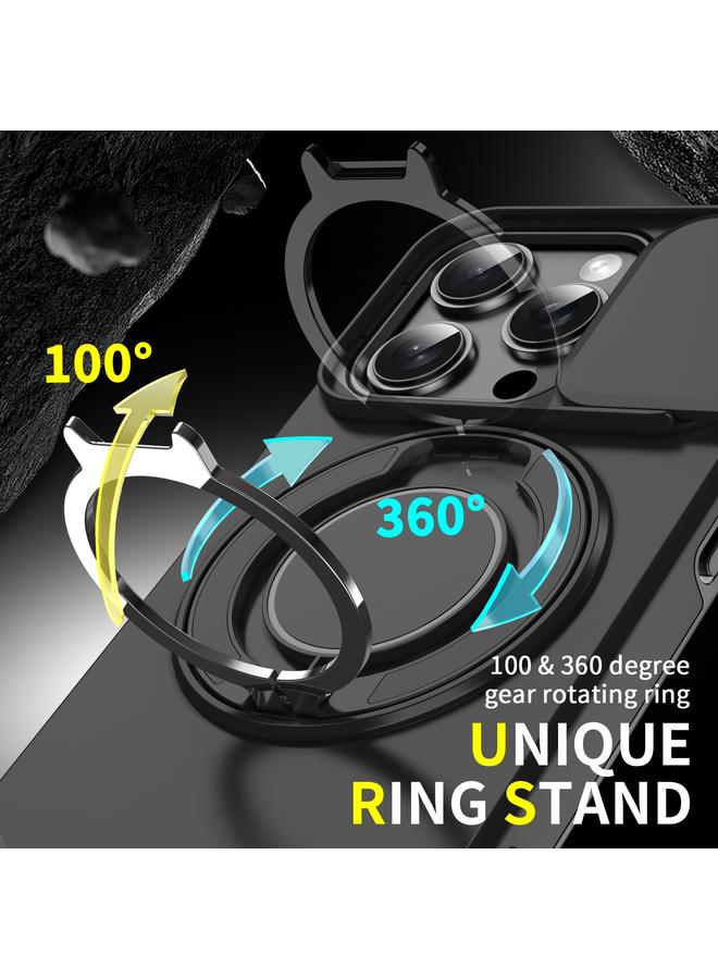 Zaboon Case For iPhone 13 Pro Sliding Camshield Ring Holder Phone Case - Image 3