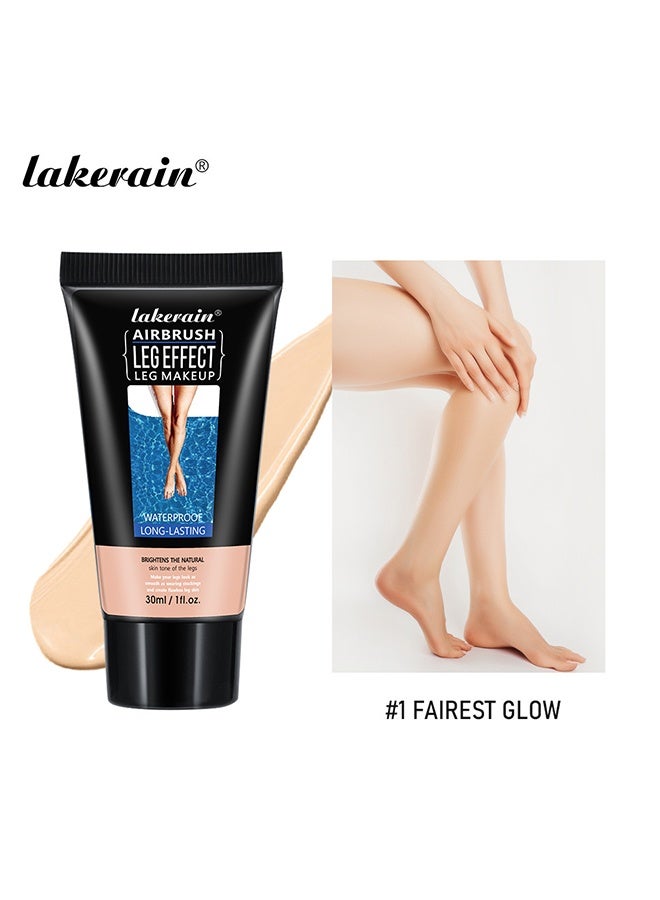 lakerain Alrbrush,Leg Effect,Leg Makeup，Waterproof long-lasting,Leg Vein Cover Up Makeup For Varicose Veins Waterproof Black Skin, Leg And Body Scar Cover Up Makeup For Tattoo Cover Up, Even Skin Tone #01 - Image 2