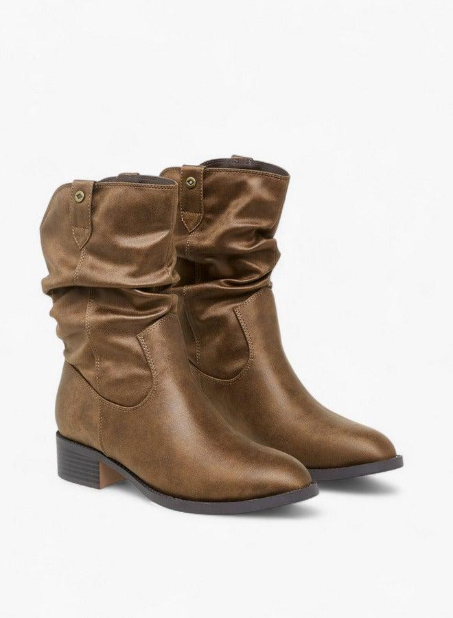 Lee Cooper Women's Solid Ankle Boots with Block Heel - Image 3