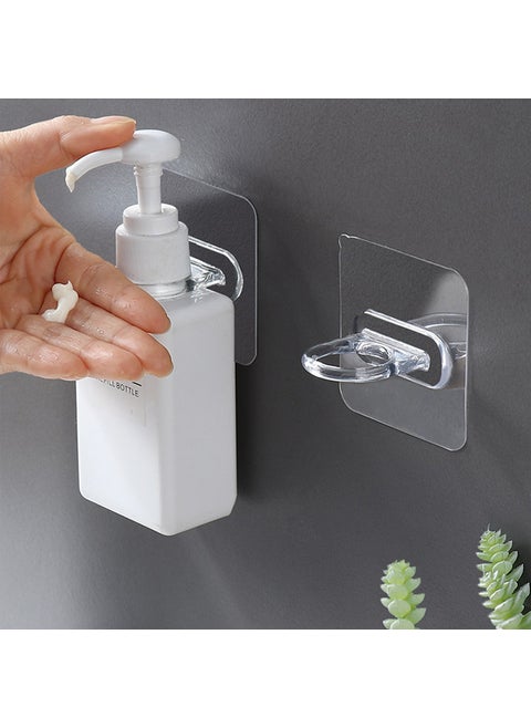 No-Punching Transparent Seamless Multi-Functional Household Adhesive Hooks Strong Claw Hooks For Coats And Hats 6x 6 ring hook