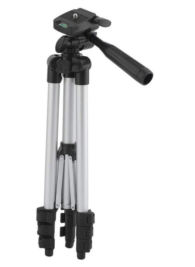 إن تك حامل ثلاثي القوائم للكاميرا الاحترافية فضي / أسود - Image 3