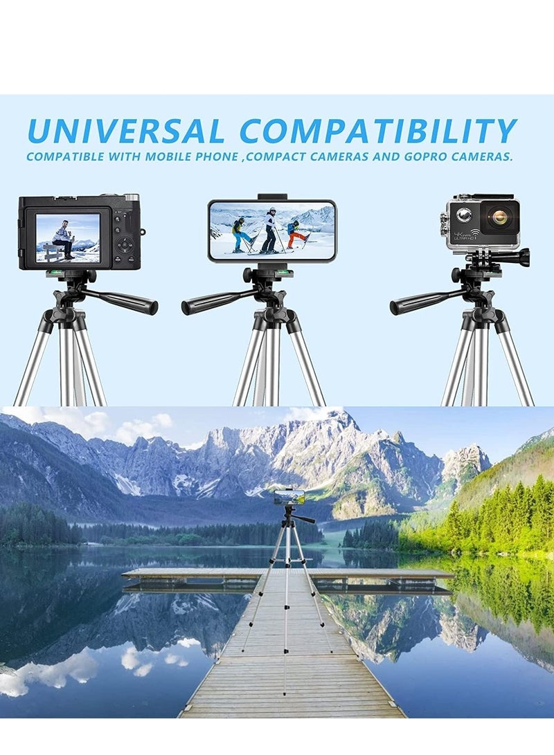 إن تك حامل ثلاثي القوائم للكاميرا الاحترافية فضي / أسود - Image 4