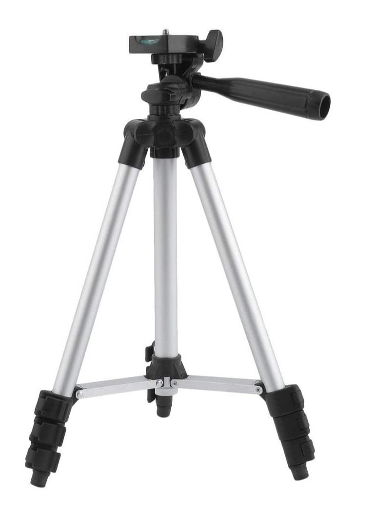 إن تك حامل ثلاثي القوائم للكاميرا الاحترافية فضي / أسود - Image 2