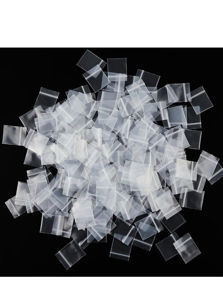 Excefore - 1000 Pcs 1 x 1 Ziplock Bag Clear Reclosable Zipper Plastic Bags, Durable Small Thick Clear Bags, Suitable for Daily Vitamin, Jewelry, Candy - Image 1