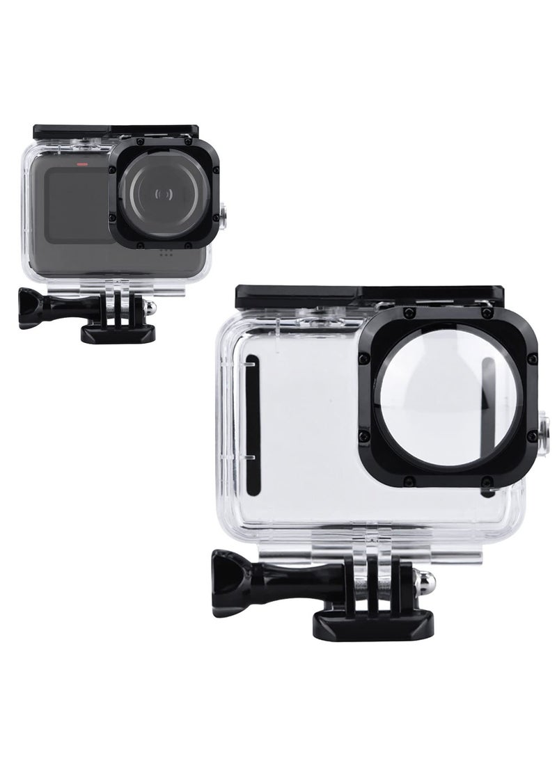 SOLARAE حافظة مقاومة للماء لكاميرا GoPro Hero 11 Black و 10 و 9 و Max Lens Mod - غلاف واقي للغوص تحت الماء لملحقات HERO11 و HERO10 و HERO9، تصنيف عمق 40 متر. - Image 5