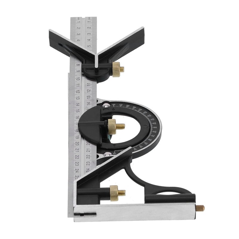 3 In 1 Combination Angle Ruler Protractor Set For Woodworking Construction - Image 3