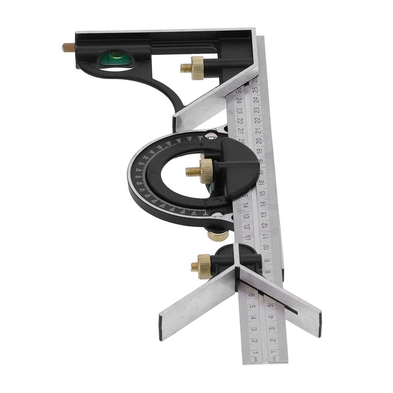 3 In 1 Combination Angle Ruler Protractor Set For Woodworking Construction - Image 4