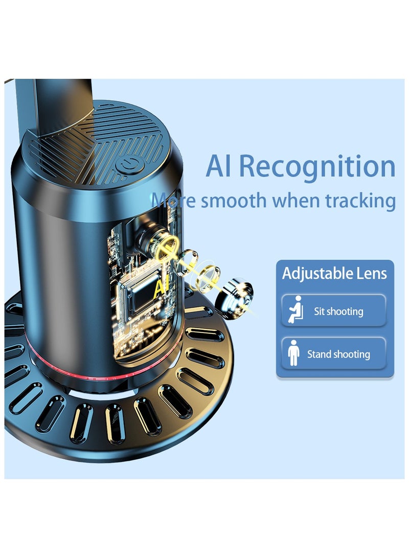 Auto Face Tracking Tripod, 360° Rotation Auto Tracking Phone Holder Body Track Camera Mount with Remote, No App, Gesture Control, Moving Tripod for Vlog Live Streaming Video Recording Tiktok - Image 5