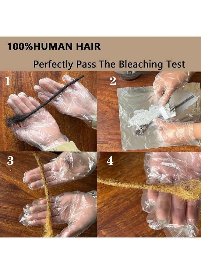 Vlliyava 4 Inch Loc Extension Human Hair 30 Strands 0.2Cm Width 100% Full Handmade Permanent Loc Extension Human Hair For Women/Men Can Be Dyed Bleached Curled (Width 0.2Cm Natual Black) - Image 5