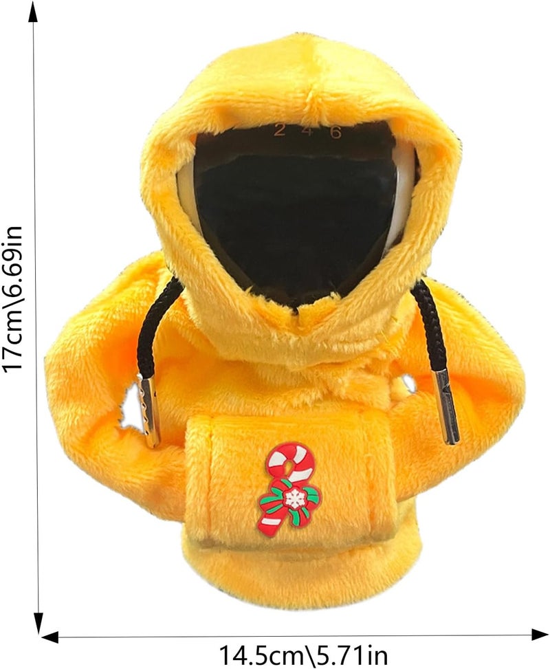 Car Gear Shift Cover Hoodie,Hoodie Sweater Car Gear Shift Cover - Soft and Adjustable Gear Shift Cover and Shift Knob Cover, Cute Car Accessories for Women Interior Borato - Image 4