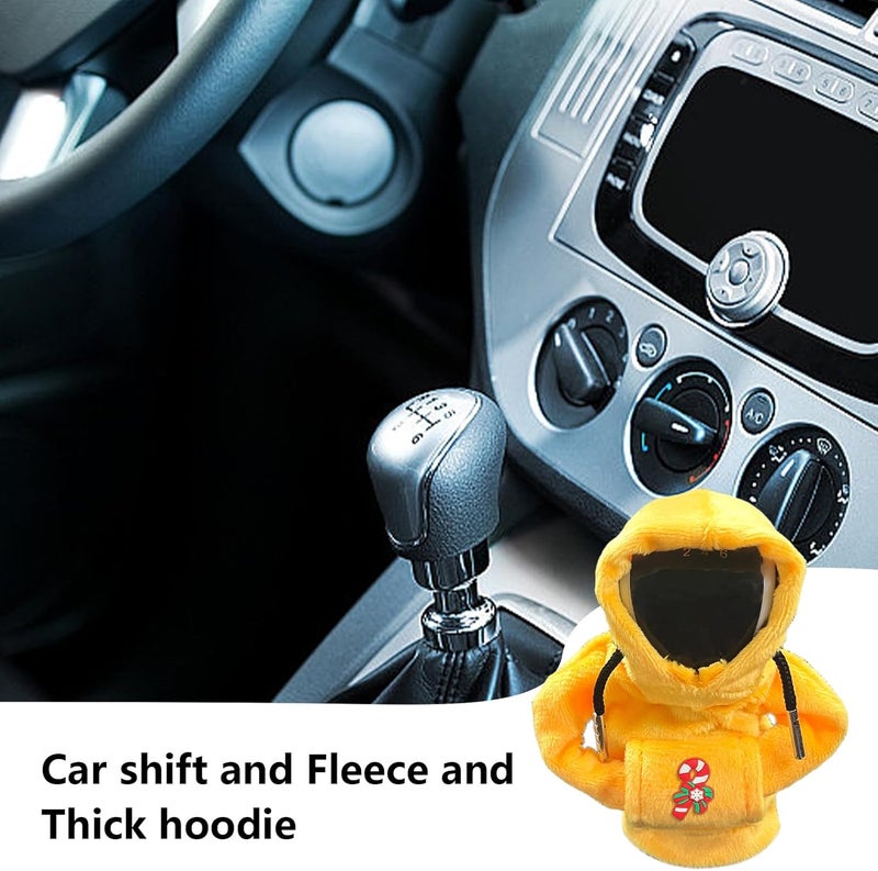Car Gear Shift Cover Hoodie,Hoodie Sweater Car Gear Shift Cover - Soft and Adjustable Gear Shift Cover and Shift Knob Cover, Cute Car Accessories for Women Interior Borato - Image 5