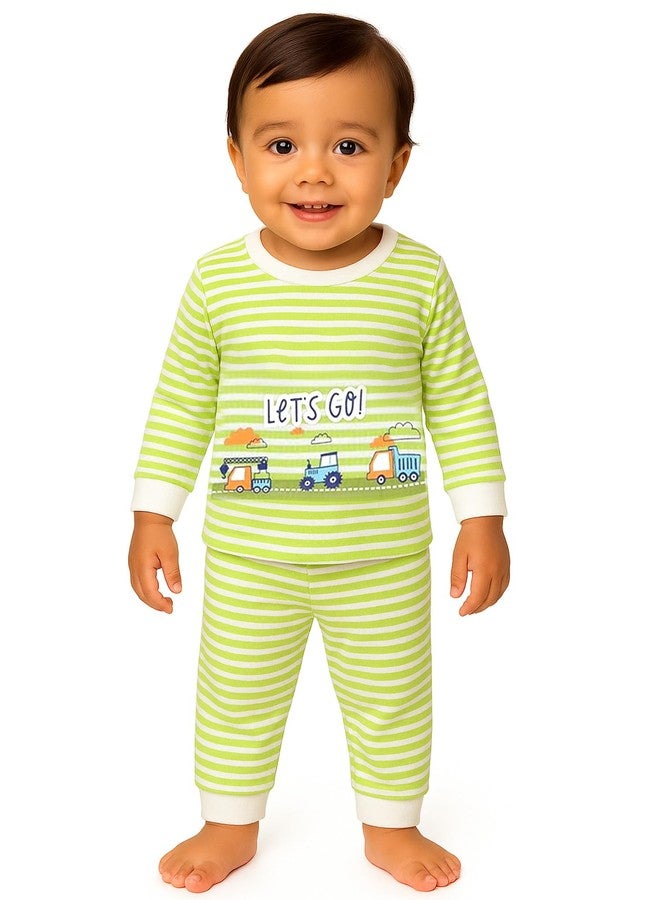 BODYCARE Unisex Baby Thermal Top & Bottom Set (New Born to 18 Months) (1, Light Green, 3-6M) - Image 1