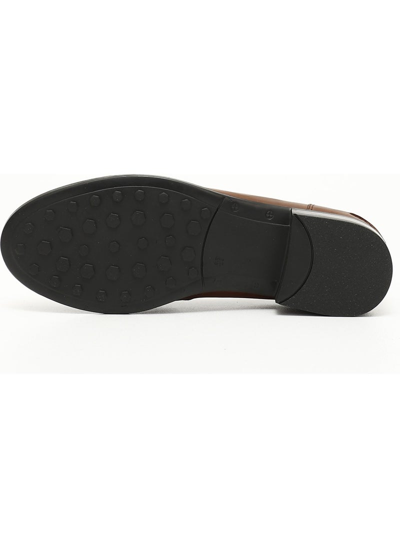 Gönderi(r) Gön Genuine Leather Round Toe Low Heel Loafer Women's Casual Shoes 24138  - Image 4
