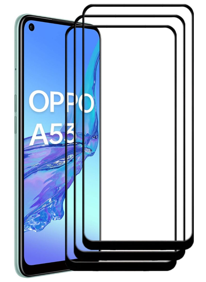 ACLIX 3 Pieces Antistatic ESD Dustproof Premium Quality High Definition Tempered Glass Screen Protector Designed For Oppo A53 - Image 1
