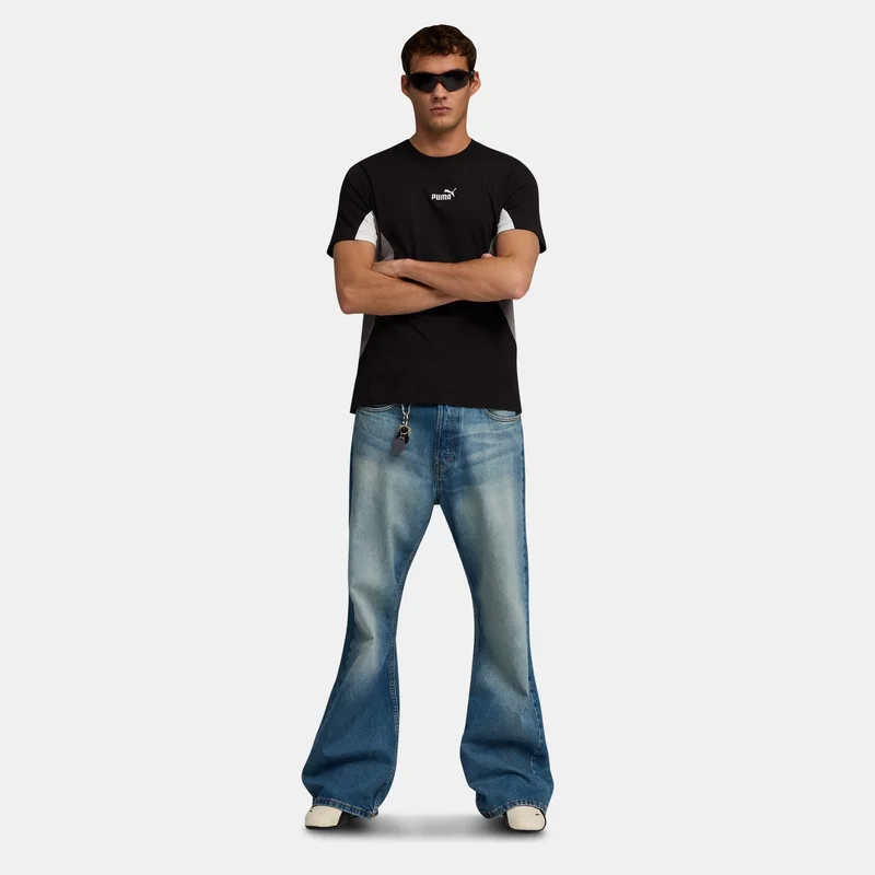 PUMA Black Men's Essential Block T-Shirt for Men | Best Price UAE