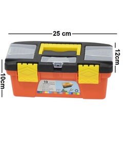 tool Tool Storage Box, Plastic, Suitable for Carrying and Storing Hand Tools, Light Weight, 10 Inches  - Image 2
