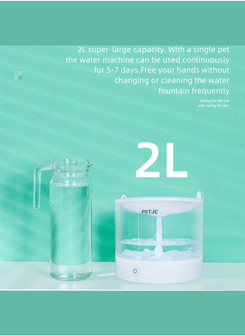 PETJC Cat Water Fountain Pet Fountain Cat Water Dispenser  - Image 3