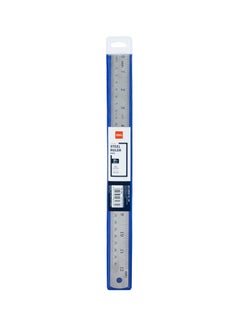 Deli Deli E8463 Steel Ruler, 30cm (12 Inch) with Metric and Inch Graduation Silver – Ideal for Precision Measuring Tasks  - Image 2