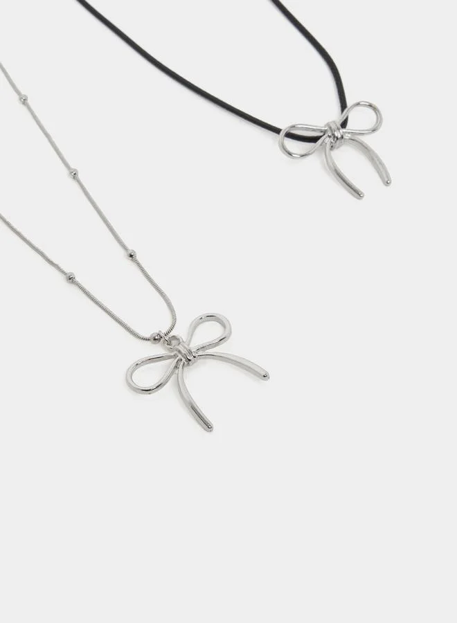 Styli Styli Set of 2 - Ribbon Pendant Necklace