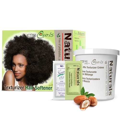 Biocare Curls & Naturals Hair & Curl Softener Kit With Moroccan Argan Oil | Natural Curl Patterns Nourishes & Moisturizes Hair Detangle, and Texturize, Curl Softener Kit - Image 1
