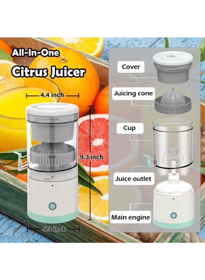 ZAMZIN Electric Citrus Juicer - USB Charging, Hands-Free Operation, Powerful Squeezer Machine for Orange, Lemon, Grapefruit - Rechargeable Juicer Blender Combo. - Image 5